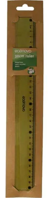 Productafbeelding van Econovo Liniaal 30cm Groen (1 stuk)