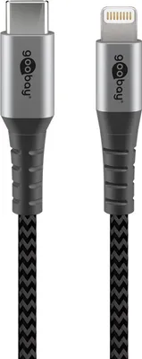 Image de Goobay 49271 Lightning cable 1 m Black, Grey