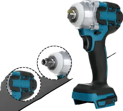 Immagine prodotto di Avvitatore a impulsi a batteria, 1/2 pollice, coppia 520 NM, motore brushless, senza batteria Senza presa