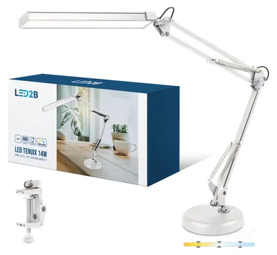 Image de Lampe de bureau LED TENUIX, 14W, 3 modes de température de couleur, blanc