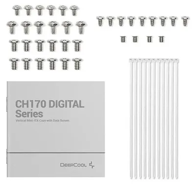 Obrázek produktu pro DeepCool R-CH170-WHNPI0D-G-1, Tower, PC, Bílá, Mini-ATX, ABS (akrylonitril-butadien-styren), SPCC, 17,2 cm
