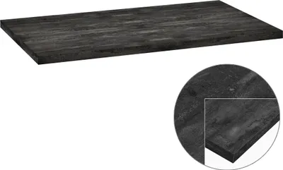 Produktbild von Waschtischplatte 80 x 46 cm SOFIA-107 Beton Dunkel, B/H/T: ca. 80/2,5/46 cm