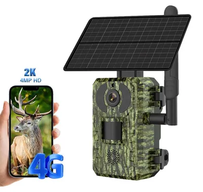Produktbild von 4G 2K Wildkamera H10 mit Solarpanel
