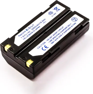Produktbild von Akku für Pentax D-LI1 Li-Ion 7,4 Volt 2000 mAh schwarz.