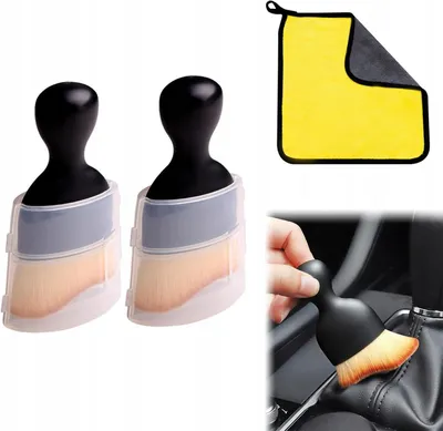 Produktbild von 2x Weiche Auto-Detailing-Bürste für die Innenreinigung