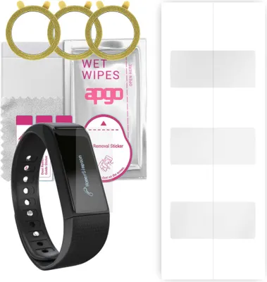 Produktbild von apgo 3 Stück Schutzfolie, klar, kompatibel mit Lamax Bfit  Smartwatch, Hydrogel Displayschutzfolie mit Positionierhilfe, Displayfolie, robust und kratzfest
