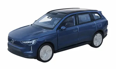 Produktbild von VOLVO EX90 Modellauto aus Metall 12cm mit Rückzug Welly Modell Auto Spielzeugauto Spielzeug Geschenk 33 (Blau-Metallic)