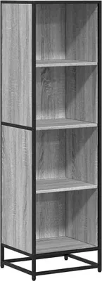 Obrázek produktu pro vidaXL Knihovna Grey Sonoma 40x35x139 cm Materiál na bázi dřeva