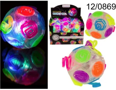 Produktbild von OOTB Springball Crazy Flashing Regenbogen ca. 8 cm