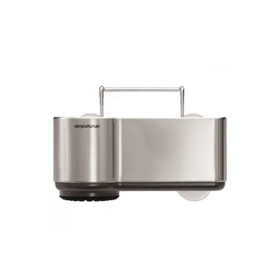 Productafbeelding van simplehuman wastafelmand, geborsteld roestvrij staal - 3,22 x 3,22 x 49 cm; KT1116