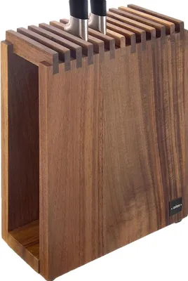 Immagine prodotto di Set di coltelli, legno di noce, 12 scomparti, marrone