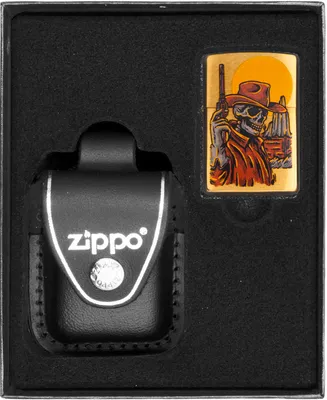 Produktbild von Feuerzeug-Set ZIPPO WILD WEST SKELETON Geschenk No3