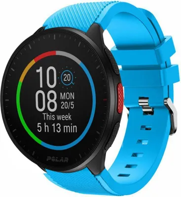 Produktbild von Strap-it Polar Pacer Silikonarmband (Hellblau)