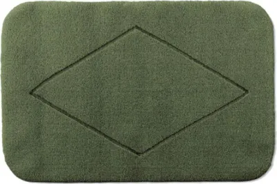Produktbild von Rhomtuft Badteppich Raute abgerundet Farbe olive Größe 80x160 cm
