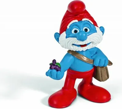 Obrázok produktu pre Šmolkovia: Papa Smurf s taškou figúrka na hranie 5cm - Schleich 20729