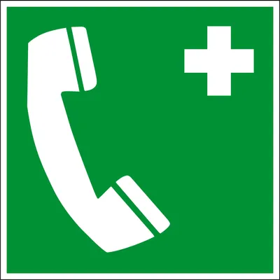 Produktbild von Rettungsschild "Notruftelefon", für Innen- und Außenbereiche, in verschiedenen Größen und Materialien verfügbar, Maße 20 x 20 cm, Material Aluminium, Techn. Eigenschaften geprägt, langnachleuchtend, Verpackungseinheit: 1 STK