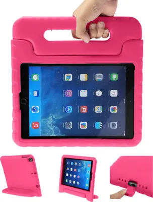 Immagine prodotto di iPad 6 2018 9,7 pollici, iPad 5 2017 9,7 pollici custodia: imoshion Back Cover con maniglia blocco di sicurezza per bambini