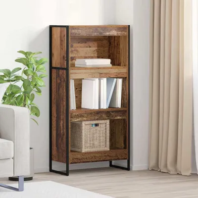 Immagine prodotto di Maison Exclusive - Libreria, 60 x 30 x 121 cm, realizzata in legno composito e legno di recupero