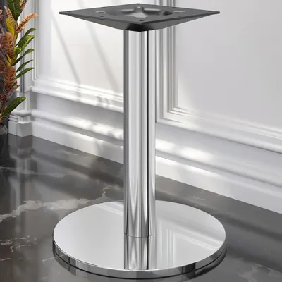 Produktbild von NIZZA | Bistro Tischgestell | Edelstahl | Fuß:: Ø50cm | Säule: 7,6 x 60 cm | Tischgestell Rund, Gastro Tischgestell