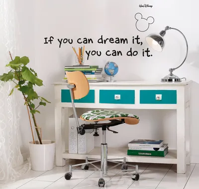 Produktbild von Komar Deco-Sticker "! You can do it" 50 x 70 cm, schwarz, 14002h
