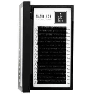 Productafbeelding van Wimpers voor Wimperextensions Nanolash 0.12 D 9mm