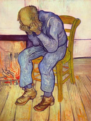 Obrázek produktu pro Vincent Van Gogh Art Print Obraz - Na prahu věčnosti, 1890 (80 x 60 cm)