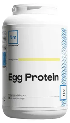 Image de Protéines d'œuf - Nutrimuscle - Egg protein (1kg) - Saveur Vanille