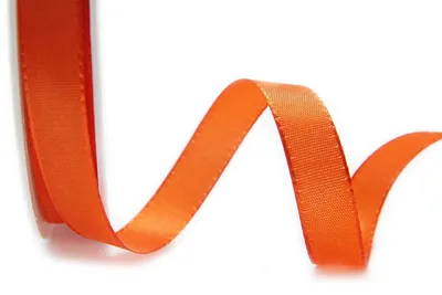 Taftband Orange 50 m x 15 mm – Dekoband für Geschenke & Basteln
