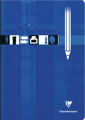 Image de Cahier de dessin A4 blanco 16 feuilles bleu