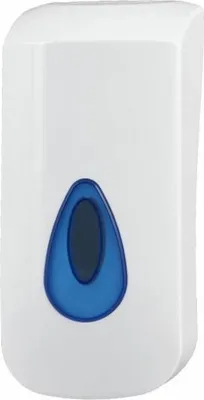 Produktbild von PlastiQline Schaumseifenspender - 400 ml - Kunststoff - Farbfenster blau