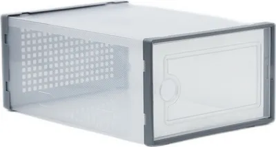 Produktbild von Schuhaufbewahrungsbox, große Kapazität, transparent, Schuhdisplay, Aufbewahrungskoffer, Haushaltsbedarf