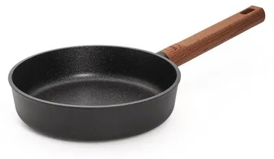Produktbild von Woll, Eco Logic Induktion, Gusspfanne, fester Holzstiel Ø 20 cm, 5 cm hoch