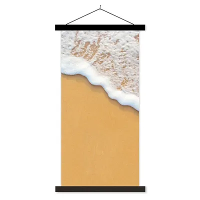Produktbild von MuchoWow® Textilposter Strand - Wasser - Meer - Tropisch - Sommer 90x180 cm mit schwarzem Rahmen - Dekoration Wohnzimmer
