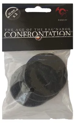 Produktbild von Confrontation Rackham - 3 Round Bases (50mm) CFAC03