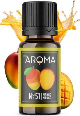 Produktbild von myAROMA Flavour Drops – Mango 10ml, zuckerfrei, kalorienfrei & vegan, natürliches Aroma für Küchenkreativität Nr. 51