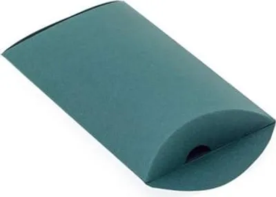 Zdjęcie produktu dla Pudełko Ozdobne Prezentowe Kartonik Poduszka 135x100x30 Zielone 10szt