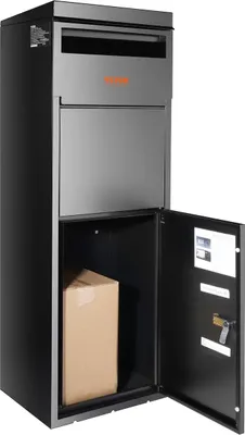Produktbild von Package Delivery Boxes for Outside 13.9"x11.6"x42", Galvanized Steel Delivery Box for Packages With Coded Lock, Anti-theft Baffle, IPX3 Waterproof Package Drop Box for Outside, Porch, Curbside