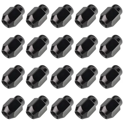 Produktbild von 20x Carbonado Radmutter M12x1,5 Kegel 33 mm Geschlossen SW21 Schwarz Kia Alu