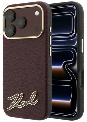 Obrázok produktu pre Puzdro Karl Lagerfeld s textúrovaným povrchom a živicovým logom MagSafe pre iPhone 18 Pro Max / 17 Pro Max