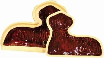 Obrázek produktu pro Keramická forma na velikonočního beránka, malá, 17x13x9cm, ručně vyrobená v České republice, dvoudílná, vysoká kvalita
