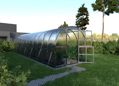 Gewächshaus KLASIKA 24 (3x8m) mit fundamenten und 4mm Polycarbonat;


