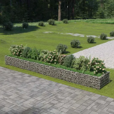 Image de vidaXL Gabion haut-plateau Acier galvanisé 540×90×50 cm