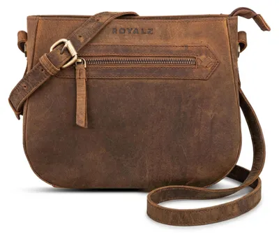 Produktbild von ROYALZ "Cheyenne" Vintage Handtasche Damen klein Leder - Echtleder Umhängetasche für Alltag City Ausgehen - Damenhandtasche als moderne Crossbody oder Schultertasche