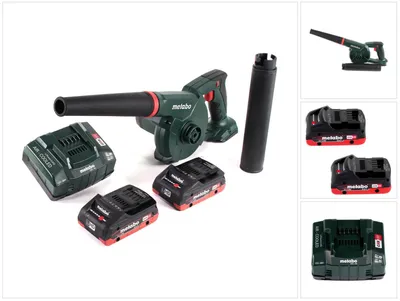 Image de Metabo AG 18 Souffleur sans fil 18 V + 2x Batteries LiHD 4,0 Ah + Chargeur
