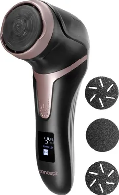 Obrázek produktu pro Concept PN3020, Foot pumice, Černá, Růžové zlato, Zabudovaná baterie, 100 min, 49,3 mm, 75,2 mm