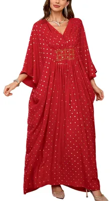 Productafbeelding van YouKD Zomerkaftan voor dames, maxi-jurk, bohemienstijl, strandkleding, bikini-overkleding, badjas