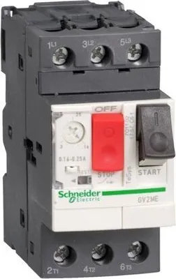 Obrázek produktu pro Motorový jistič 0,04kW 230÷690VAC DIN vypínač nakrátko 1,5A Schneider GV2ME01AP
