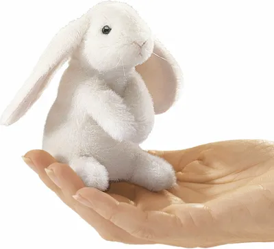 Produktbild von Folkmanis 2745 Fingerpuppe Hängeohrhase