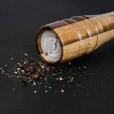 Produktbild von Famanu Pfeffermühle Salzmühle mit harter Keramikkern - verstellbar - 21 cm hoch