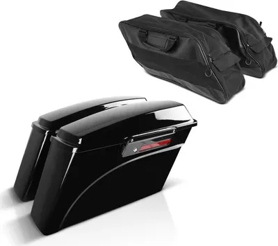 Produktbild von Seitenkoffer LB für Harley Road King Classic 98-13 mit Innentaschen